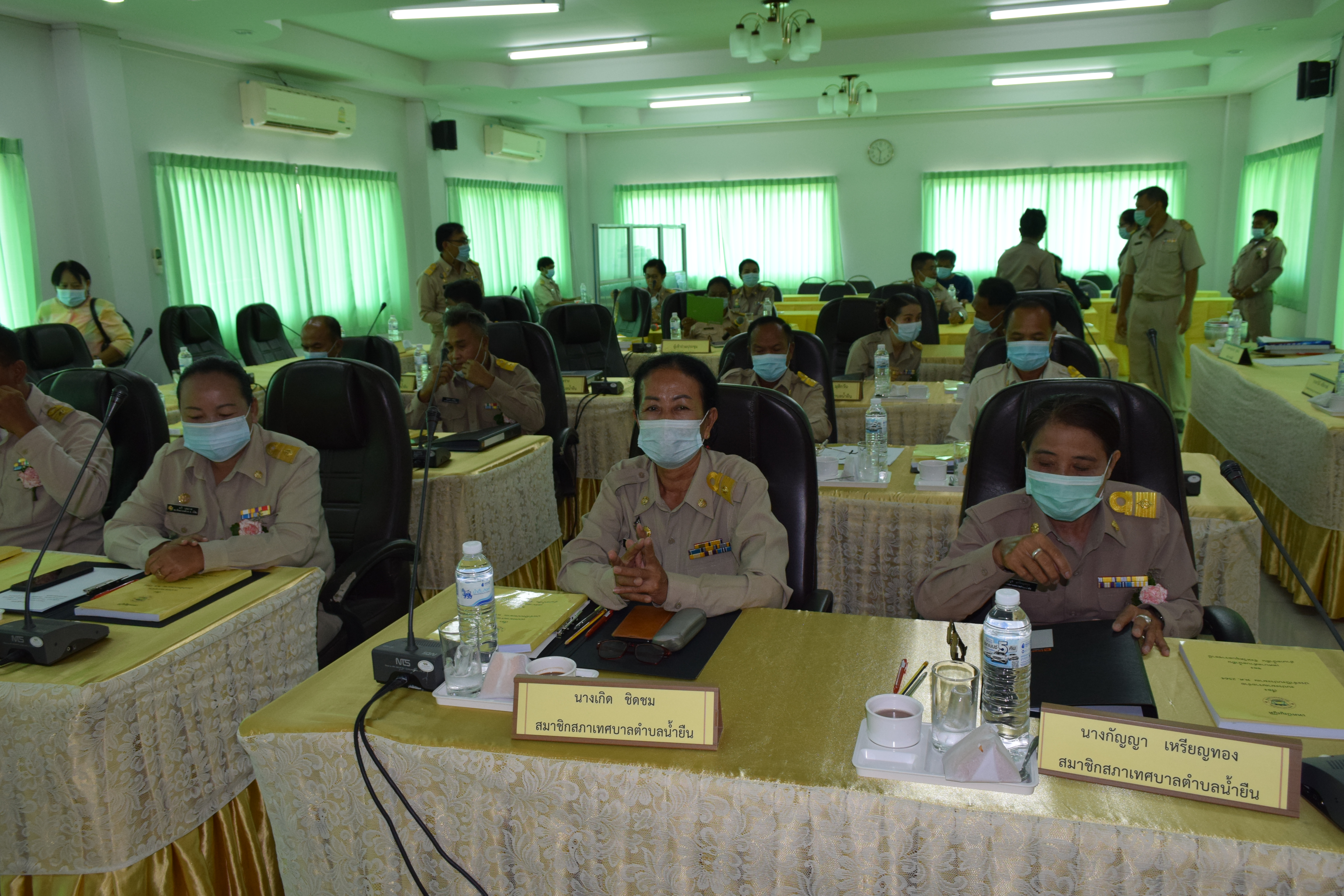 การประชุมสภาเทศบาลตำบลน้ำยืน ครั้งแรก